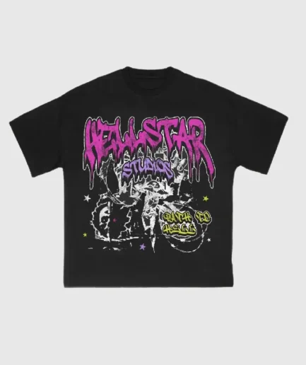Black And Pink Hellstar Shirt