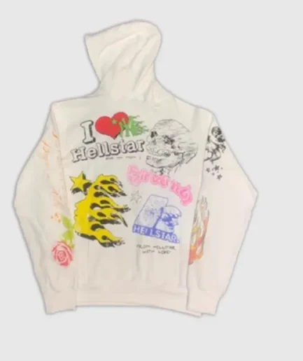 White Hellstar Hoodie